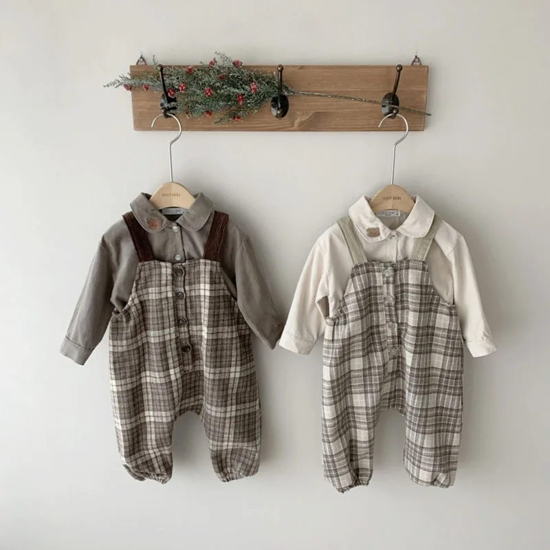 2022 детское платье-комбинезон для девочек, детское платье на подтяжках в корейском ретро стиле, Высококачественная детская одежда