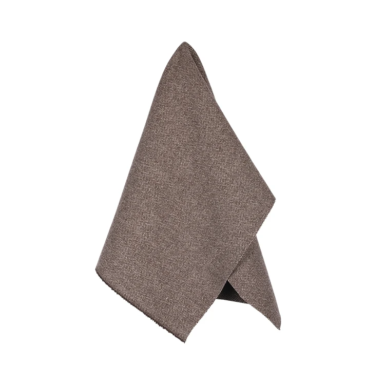 Wholesale Fashion 80% Wool Coffee Color Wool Heavy Fabric Herringbone Fabric Wool Tweed Fabric