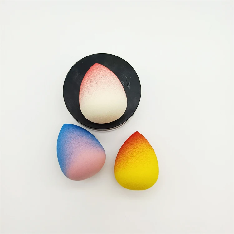 2021 Top Seller Gradient Color Makeup Foundation Sponge Multifunctional Teardrop/waterdrop Makeup Sponge Puff Face Sponge