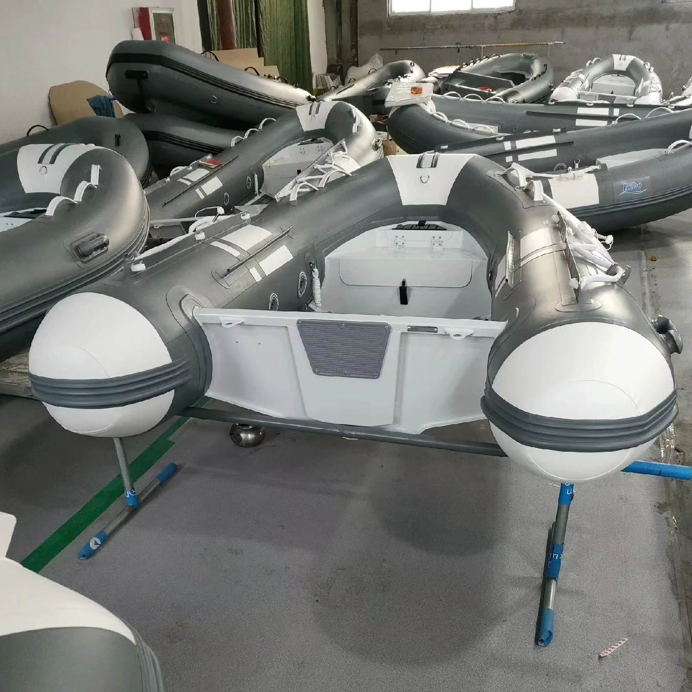 10ft 11ft 12ft Rhib 330 Double Hull Aluminum Rib Boat Hypalon/PVC Inflatable Rowing Boats for sale