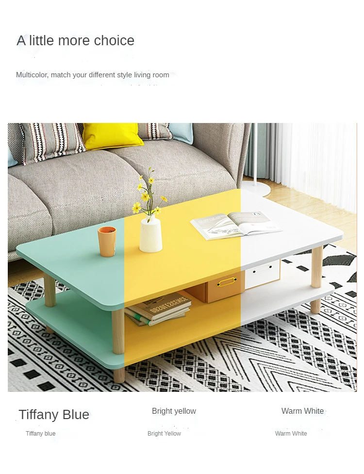 cheap price Home living room coffee table balcony small table simple creative coffee table