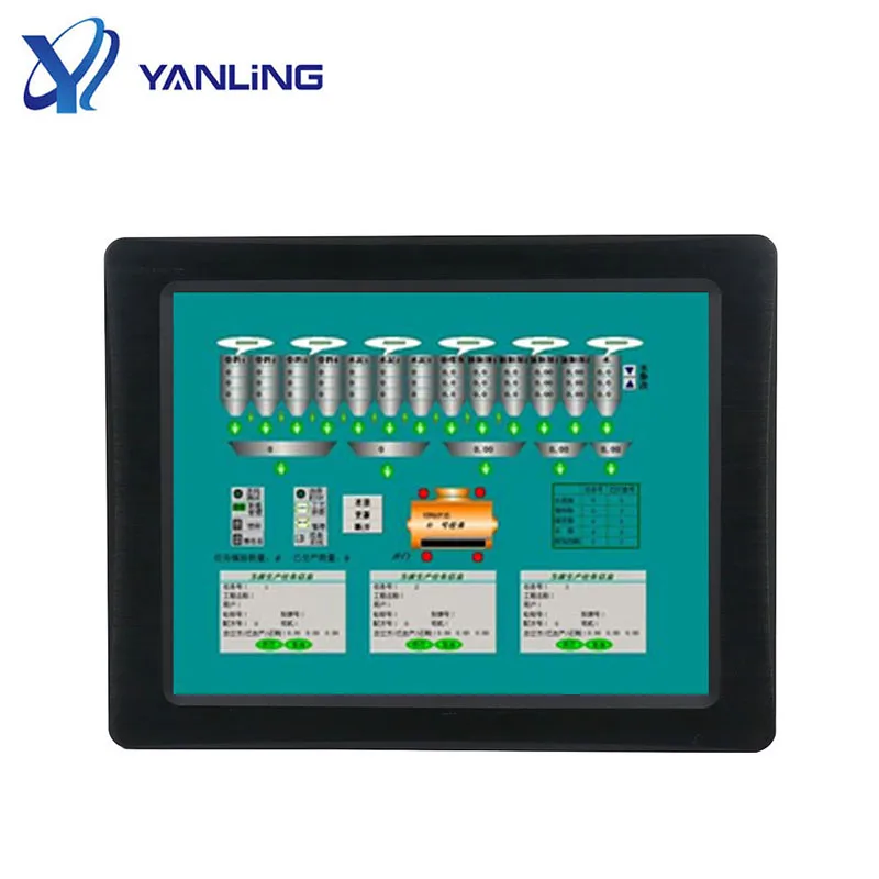 12 1 дюймовая панель сенсорного экрана ПК J1900 четырехъядерный промышленный компьютер AIO pc недорогие компьютеры с сенсорным экраном