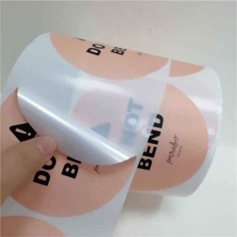  Лидер продаж этикетки частного дизайна 3 дюйма круглая самоклеящаяся виниловая Водонепроницаемая наклейка рулон пользовательская печать логотипа этикетка