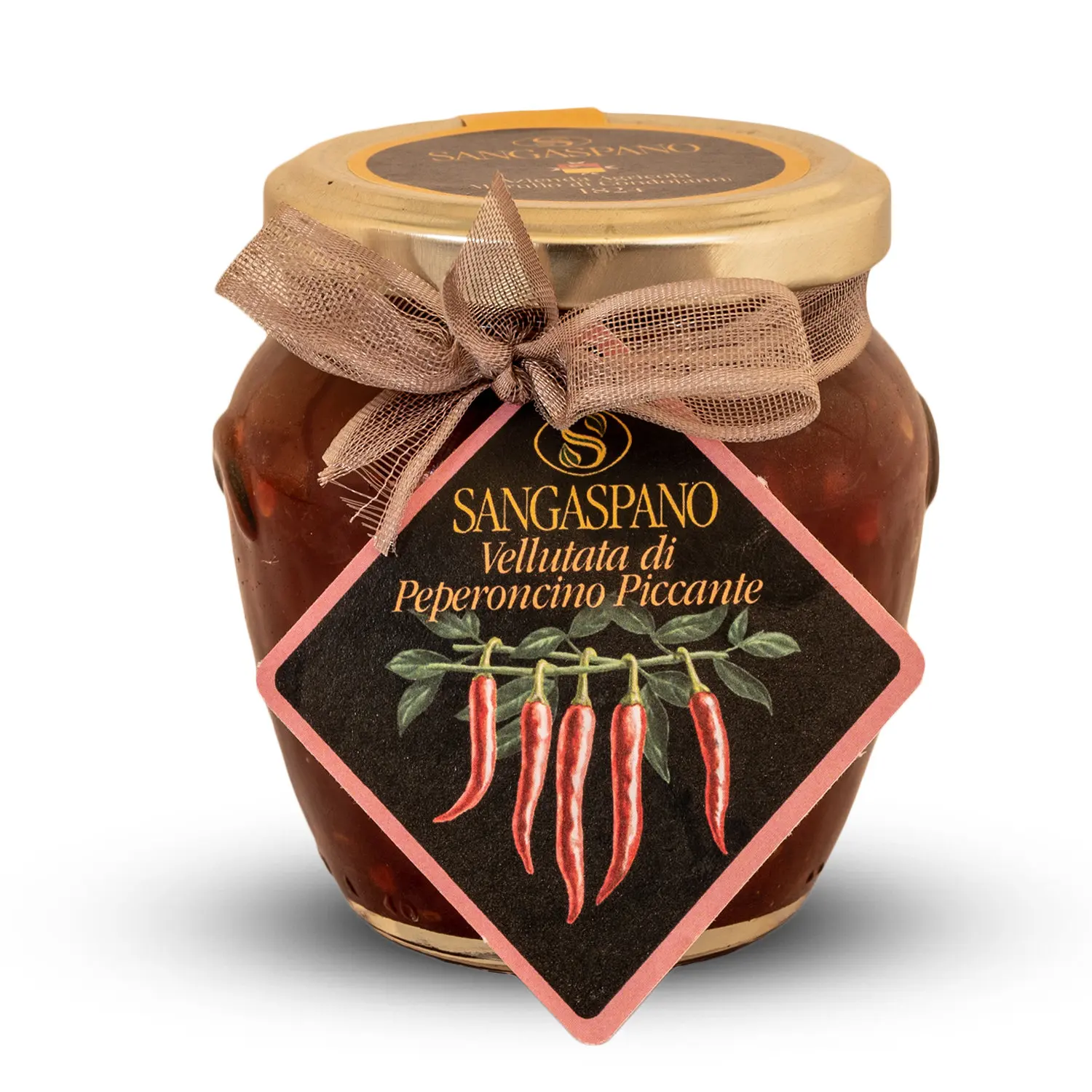 Italian Product Red Peppers and Sugar Content Spicy Cream Chilli Pepper Veloute Perfect with Bread