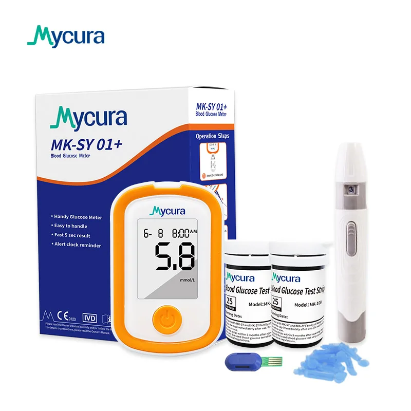 Factory High Quality Glucometer Suppliers Blood Sugar Monitor with Free Lancing Device