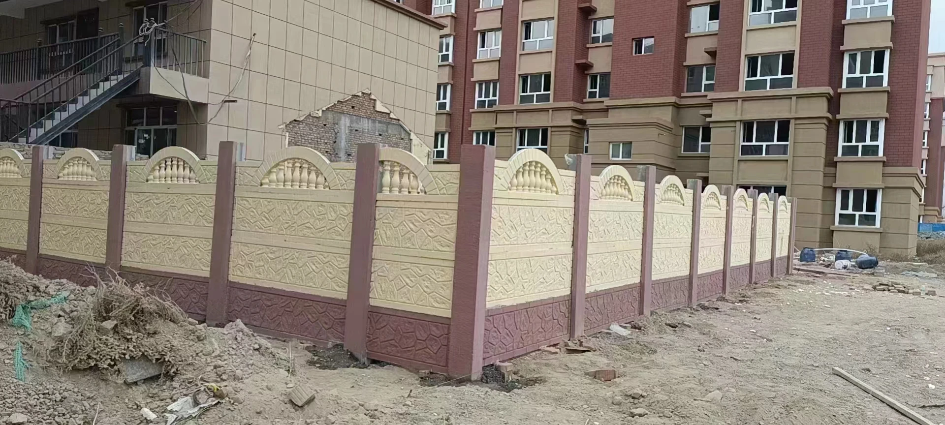 Precast ABS ПВХ стеновая панель форма бетонный пластиковый искусственный камень Подпорная настенная плита формы забор плесень