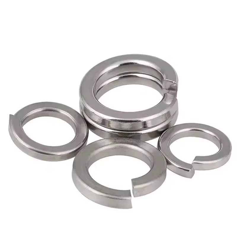Din127 Stainless Steel 304  Helical Split Ring Metric M10 M12 Spring Lock Washer