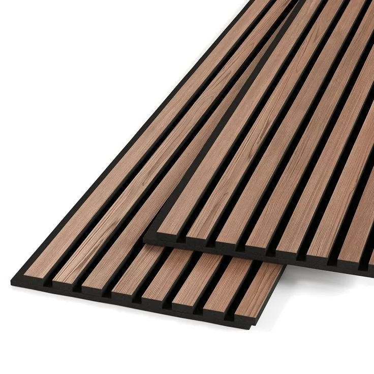 Factory Price Akupanel Mdf Natural Oak Wood Veneer Pet Felt Noise Insulation Soundproof Slat Wood Acoustic Panels for Ceiling