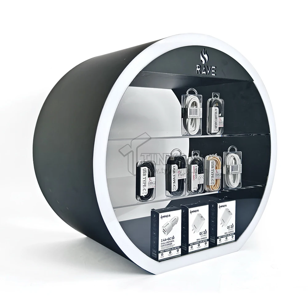 Black Myth Wukong Customize Acrylic Counter Top Cigarette Display Stand for Smoking Shop With Led Lights