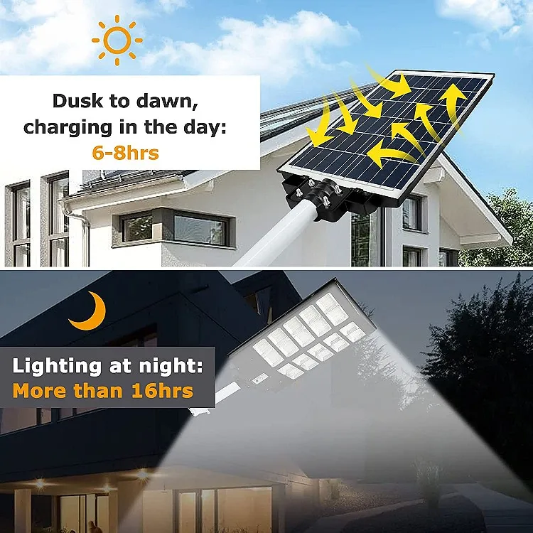 ABS Remote Solar Street Lighting 180w 240w 300w solar garden street light