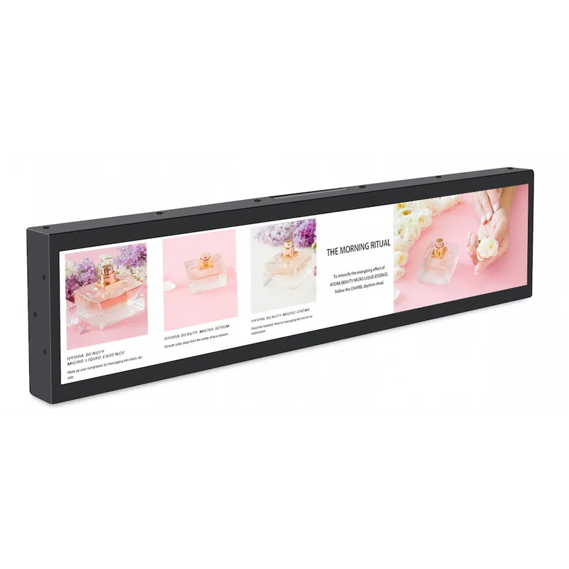 24 Inch Wide Lcd Monitor Screen Strip Bar Screen Advertising Display Stretched Bar Lcd Display