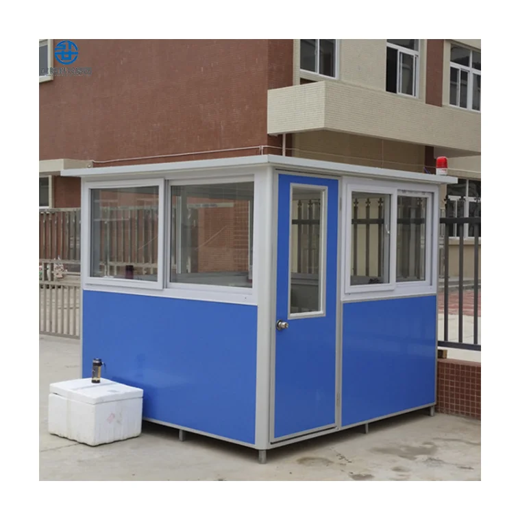 Best selling cheap automatic prefab coffee shop mobile steel portable guard booth security guard house design