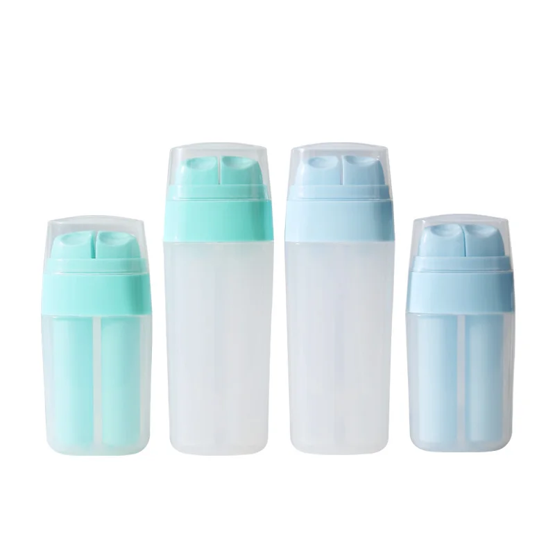 10ml+10ml 20ml+20ml Dual Chamber Dispenser Bottle Plastic Cosmetic 40ml Airless Pump Bottle