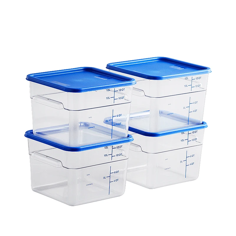 Wholesale 12qt Plastic Food Storage Container Grade Airtight Dry Cereal Food Container Storage