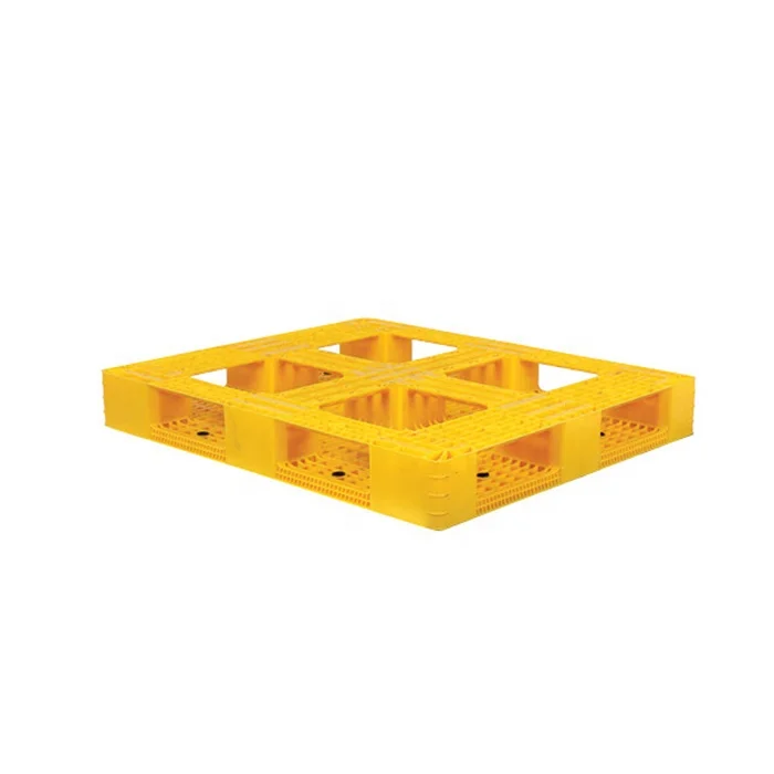 Heavy Duty HDPE Warehouse Foldable Double Side Blue Recycled Yellow Plastic Pallet