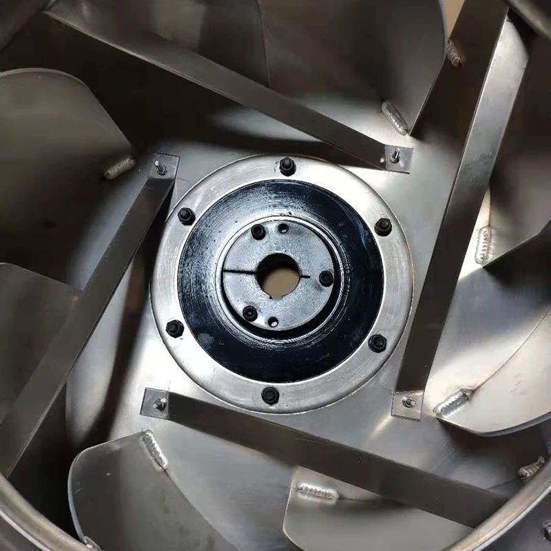 Aluminum alloy centrifugal fan impeller oil mist purification dust removal fan blade