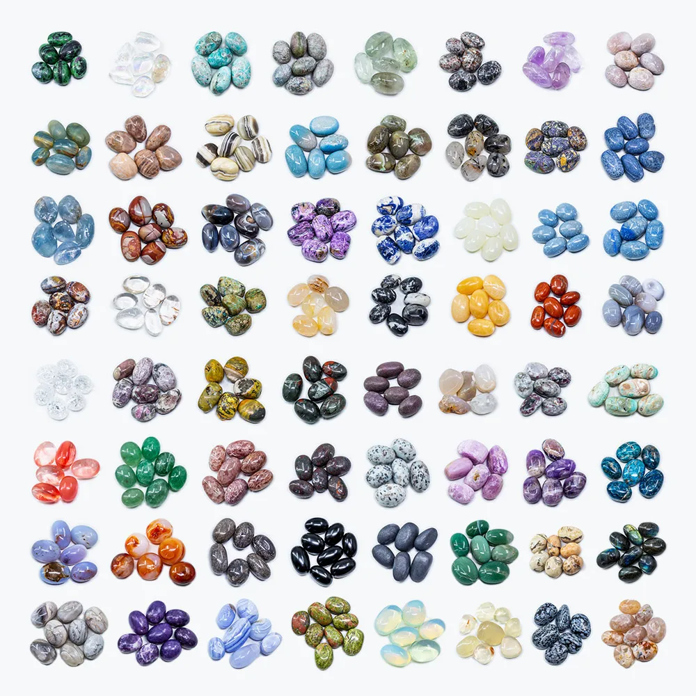 Wholesale natural reiki gemstone feng shui Healing folk crafts mixed crystal quartz tumbled stone