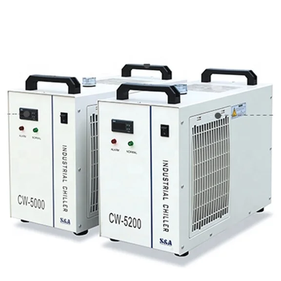 2019 Factory Price Co2 Laser Tube Large Air Cooled Water Chiller Cw5000 Cw5200 Cw3000