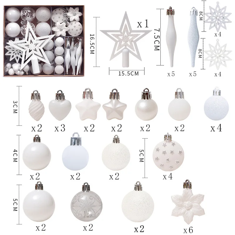 Christmas Decorations Balls Christmas Decoration Supplies Tree Ornaments Christmas Ball