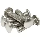 HCH hardware Din603 M4 M5 M6 M8 M10 3/8 1/2 1/4 no slot smooth carriage bolt steel square neck half round head bolts