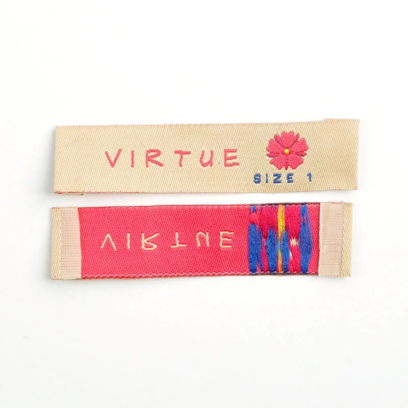 Labels Maker Custom Low MOQ  custom labels for clothing brand  Garment Labels Custom Cotton Cloth For Clothing