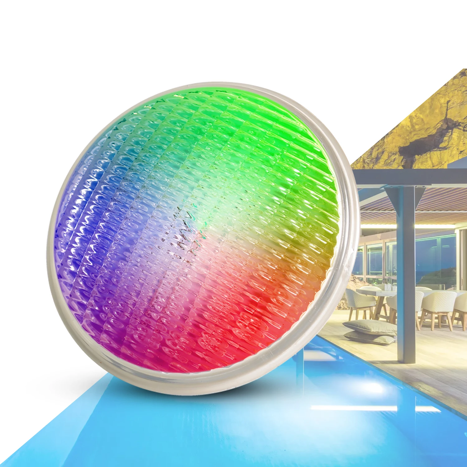 Прямая поставка с завода светодиодное освещение для бассейна 36 Вт rgb стеклянный материал использования