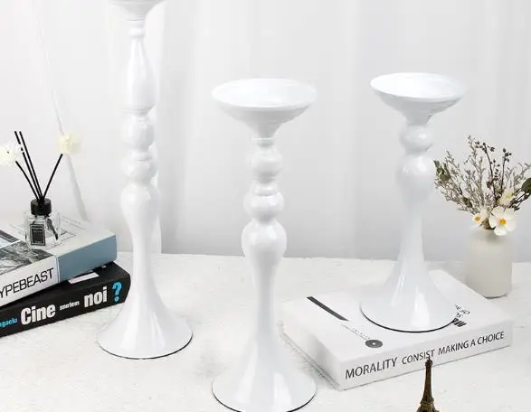 Candle Wax Promise Decoration Tall Road Lead Wedding Centerpieces Gold Tables Flowers Vases Holders Stands