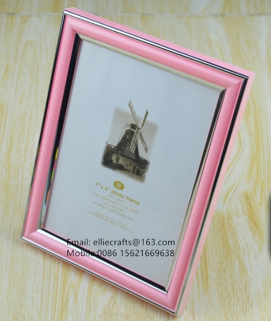 Wholesale PVC photo frame 20x15 plastic picture frame 10X15X21X30X40X50x70x100 cadre fotos molduras para fotos