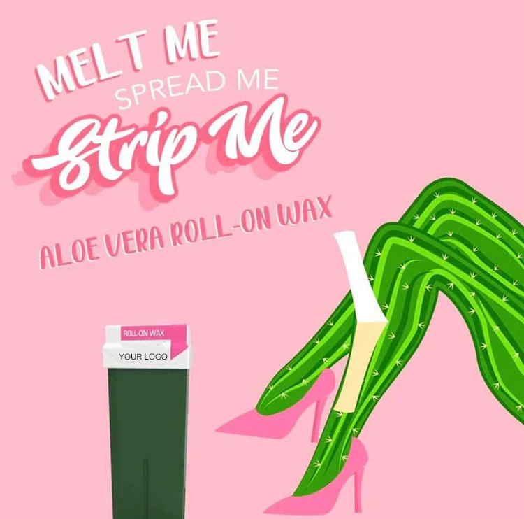 Wholesale Hair Removal Depilatory Painless Wax Roller Cartridges 100ml Roll on Soft Wax In Tin