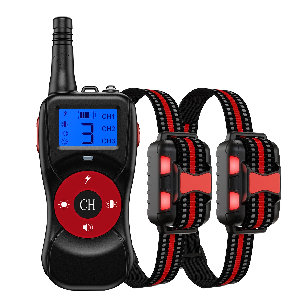 
Amazon Top Seller Dog Shock Training Collar Rechargeable Remote Dog Slave Training Collar Safety Bark Control Collar 
