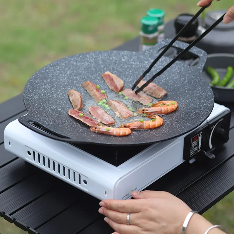 Portable Cassette Furnace Single Cylinder Gas Stove Camping Cooking Accessories Outdoor Kitchen For BBQ Picnic