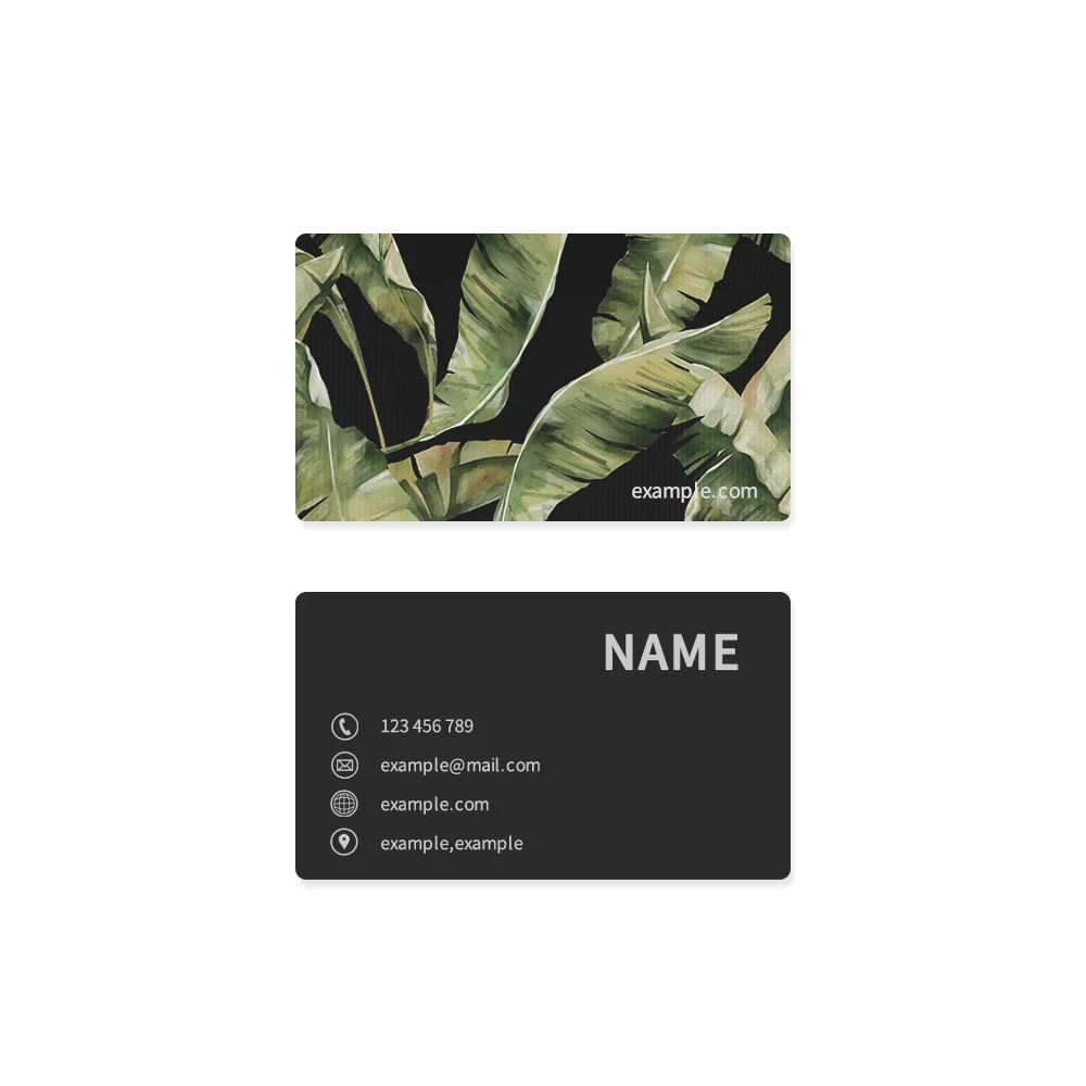 Customized size 3d depth plastic printing flipping business card