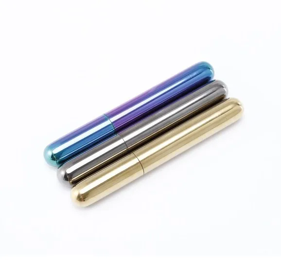 Custom logo portable stainless steel cooler moisturizing humidor holder smell proof metal case silver cigar tubes