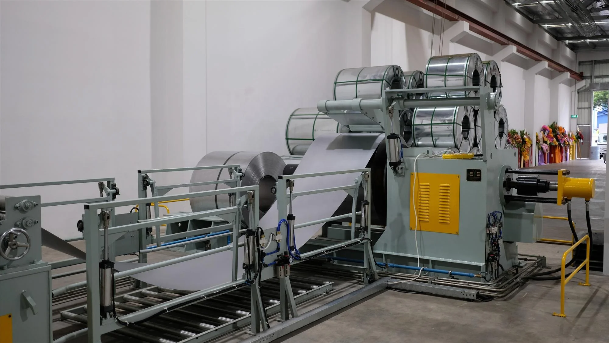 Steel drum production line or steel drum making machine or 55 gallon steel barrel production line or drum making machine