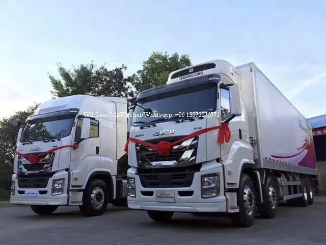 8x4 1SUZU GIGA 20Ton Freezer Vehicle Thermo King Fish Seafood Reefer Food Meat Transport Refrigerator Trucks in Saudi Arabia