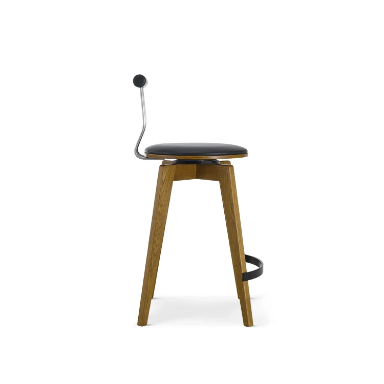 Manufacturer Price Bar Chair Metal Footrest Traditional Outdoor Russian Oak Barstool