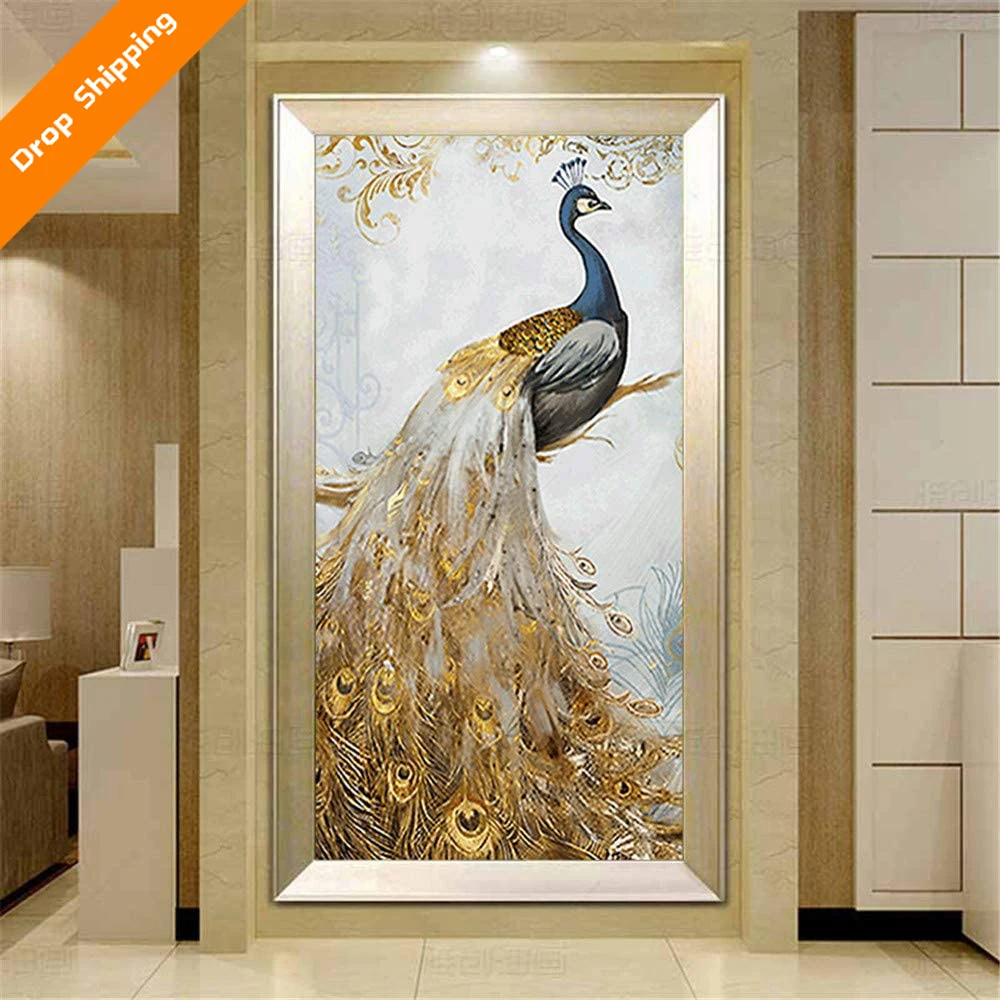 Diamond Painting Peacock Interior Home Decoration Diamond Painting Art Craft Art Painting 5D Diy