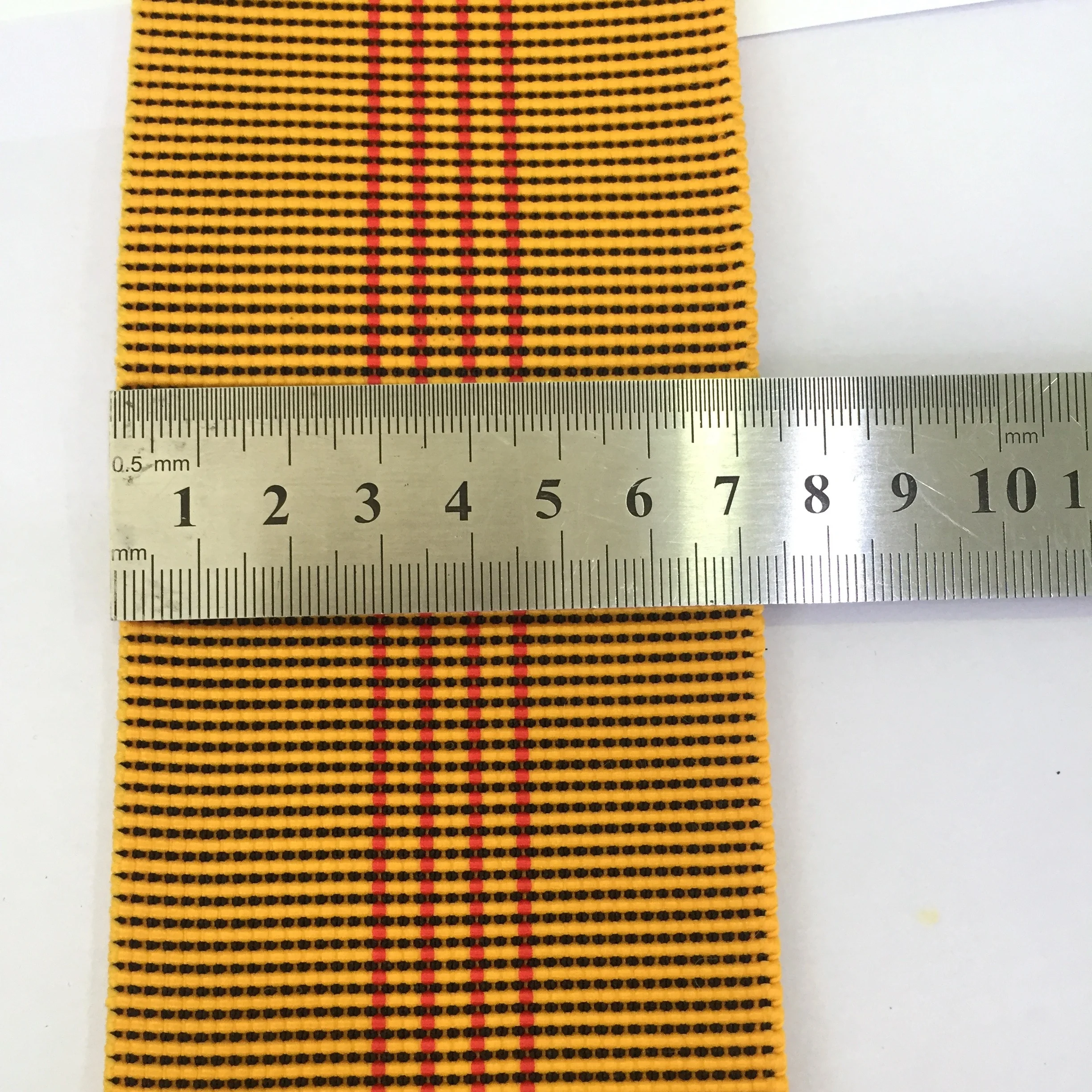 7 CM yellow popular Factory Custom  Elastic Webbing Tape For sofa