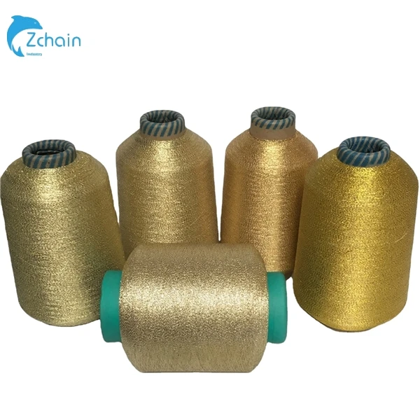 Free Sample Wholesale Ms Type Embroidery Thread Pure Gold Metallic Yarn Manufacturer