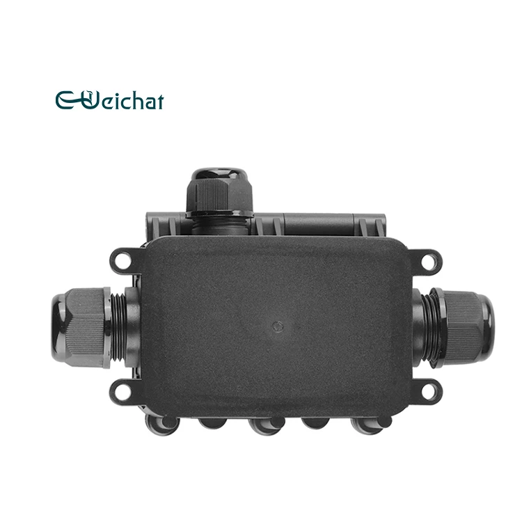 IP68  inner size 72*45*27.5mm 3-way waterproof junction box cable gland electrical box waterproof plastic enclosure junction box