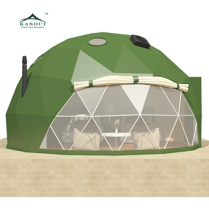 Customized Glamping House Tents GEO Geodome PVC Party Camping Geodesic Dome Tent