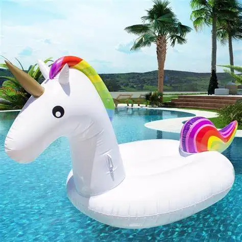 Inflatable Water Float Rider Custom Big Unicorn Pool Float Inflatable Floating Water Unicorn Toys
