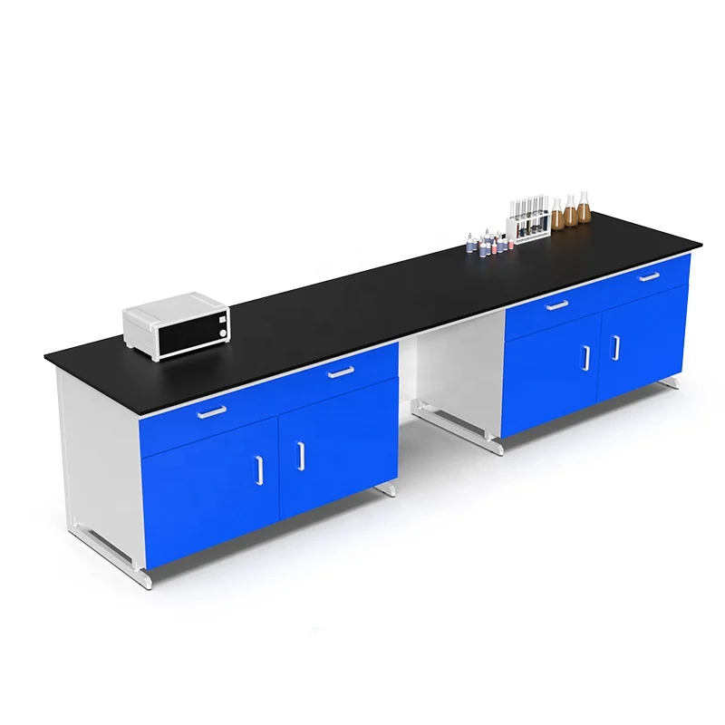 Cheap Factory Price All Steel Island Lab Bench Meaning Design Standard Laboratory Table Dimensions