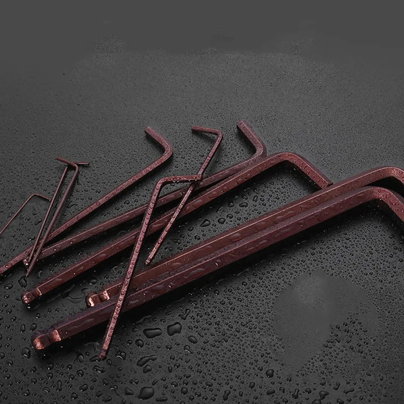 S2 CRV Metric/inch Extra Long Hex Star Torx Allen Key Security L-Shape Wrench Set