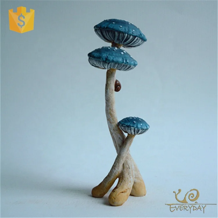 
ED11768B Wholesale Gifts Tabletop Decor Colorful Resin Mushroom Figurine for Home & Garden Decoration 