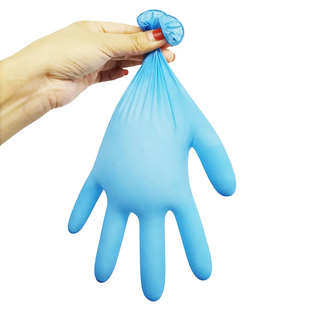 HLR HLR 100 Box Medical Gloves Manufacturers Cheap Prices Blue Examination Disposable Black Nitrile Gloves Powder Free Glove