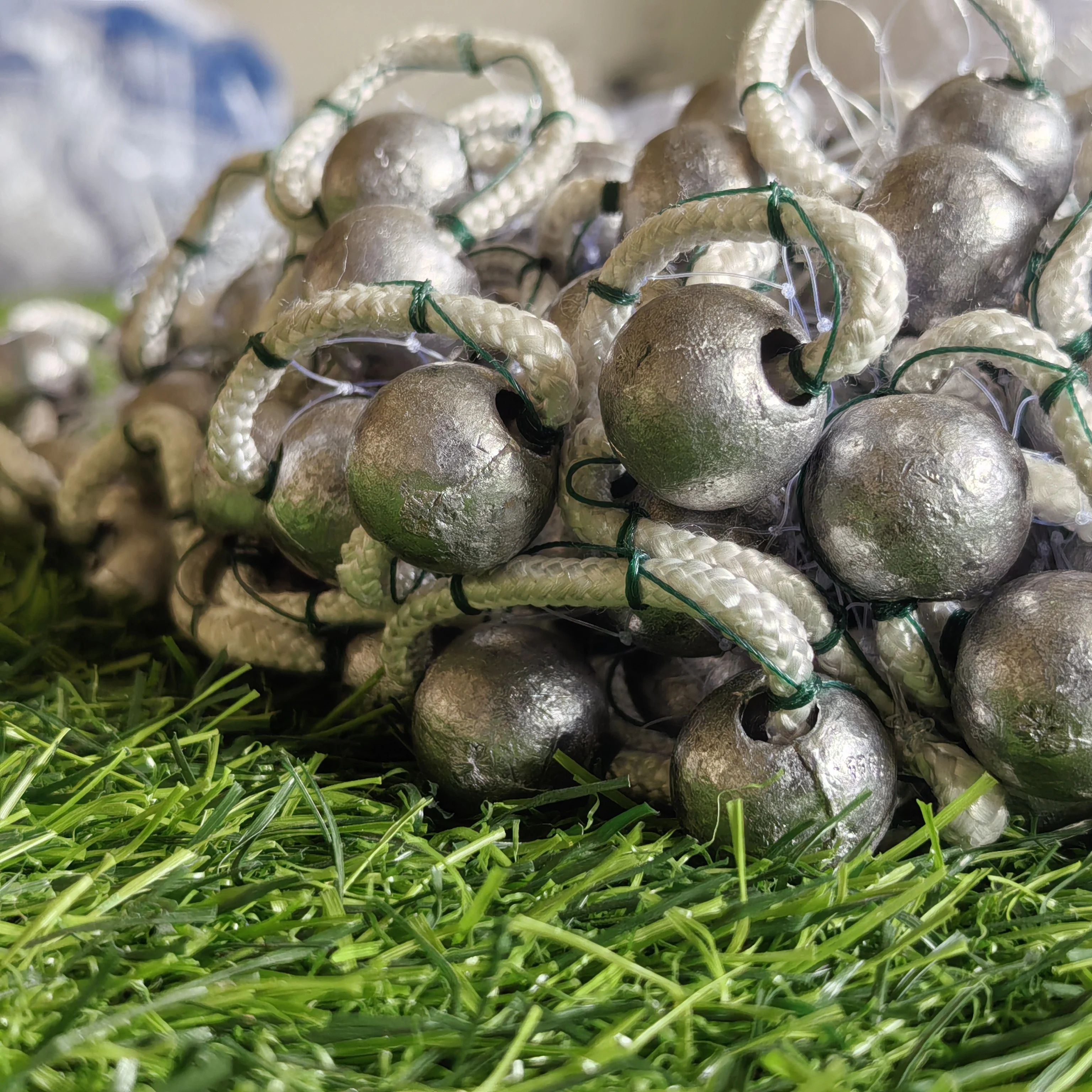 Hot sale 5ft-12ft American plumb sinker cast net, weighted galvanized hand throw fishing net monofilament nylon casting net