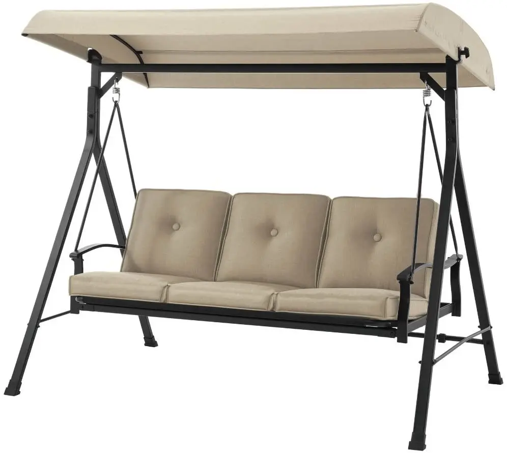 3 Seat Porch & Patio outdoor gazebo swing Canopy Swing Chair (62596548162)