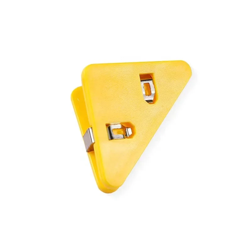 Multi-color triangle corner clip Multi-functional student book clip test paper storage artifact folder data bill long tail clip