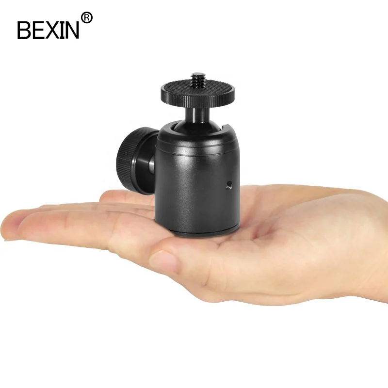  BEXIN вращающийся на 360 градусов адаптер для крепления штатива камеры DV телефона мини шаровая Головка монопод dslr Вспышка светодиодная кольцевая